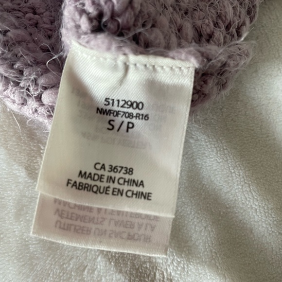 Loved, Reaction by Kenneth Cole Lilac Purple Chunky Turtleneck Cowl Sweater sz S - Picture 3 of 7